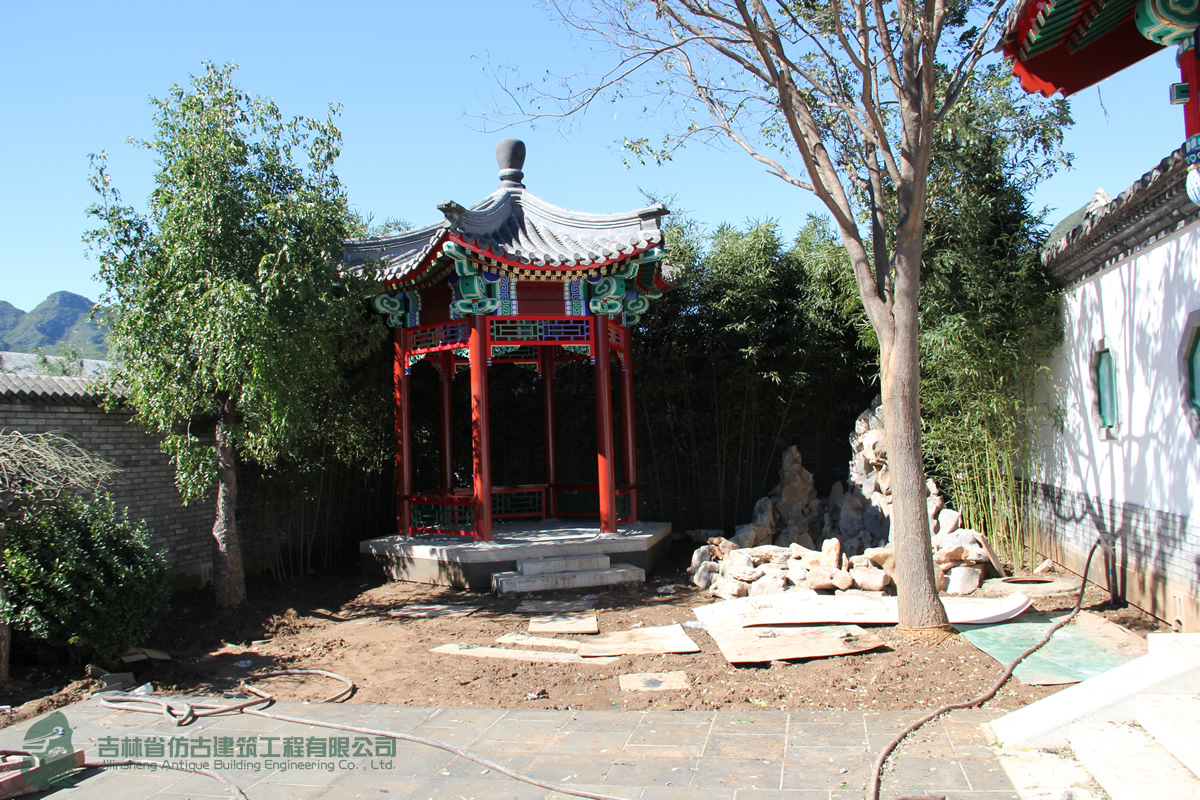 仿古涼亭、水榭施工案例